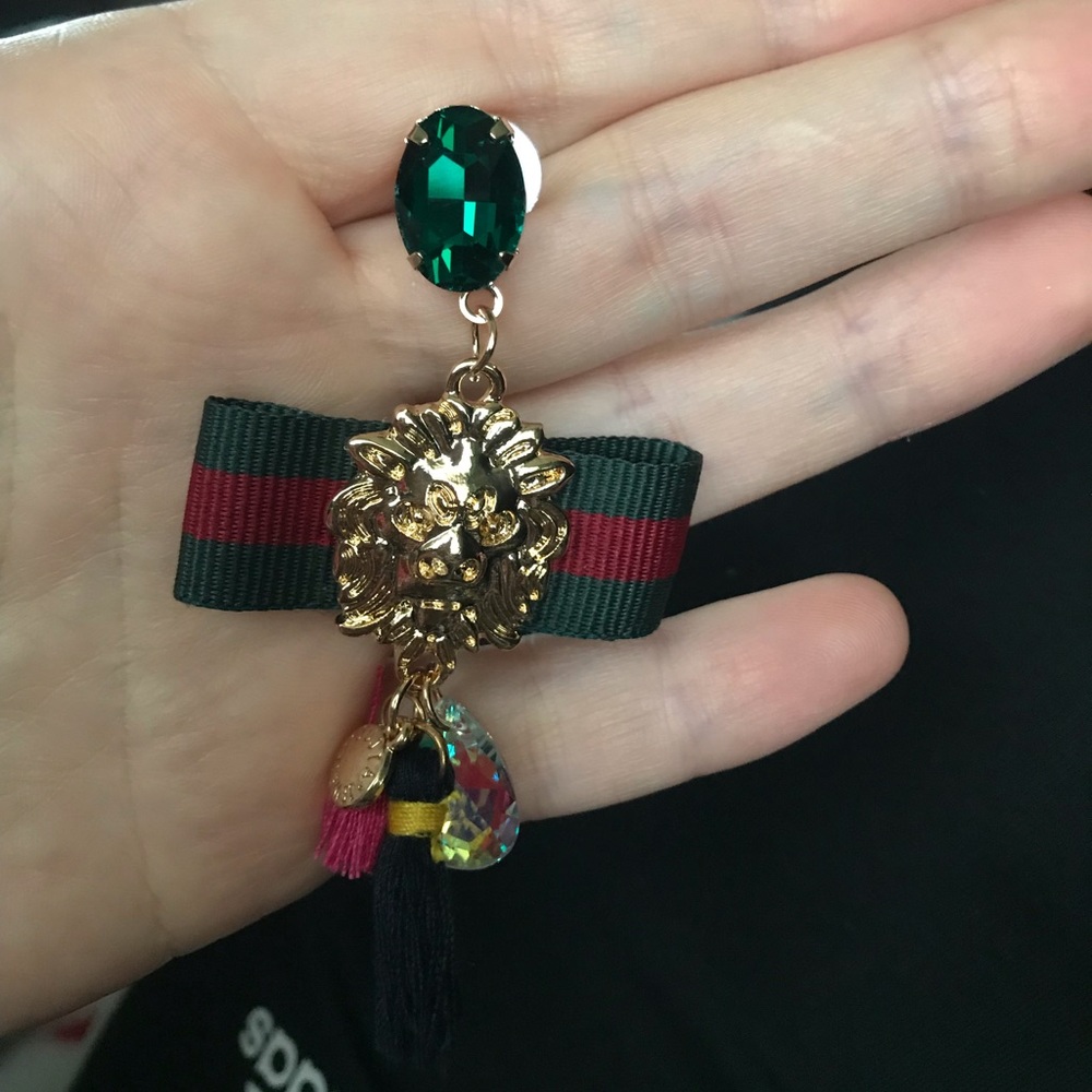 New Drop Ethnic Earrings Bow Tie - Picture 3 of 4